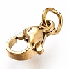 Ion Plating(IP) 304 Stainless Steel Lobster Claw Clasps X-STAS-G240-01B-G-4