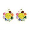 Alloy Enamel Pendants ENAM-B050-04G-04-3