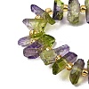 Electroplated Natural Quartz Crystal Beads Strands G-F800-D10-3