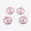 Alloy Enamel Pendants ENAM-P066-4-1