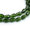 Transparent Glass Bead Strands GLAA-R168-8x11-01E-1