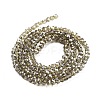 Electroplate Transparent Glass Beads Strands EGLA-A035-T3mm-A16-2
