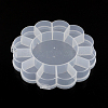 Flower Plastic Bead Storage Containers CON-Q023-21-3