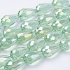 Electroplate Glass Beads Strands LS-EGLA-D015-15x10mm-29-3