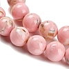 Assembled Synthetic Stone and Trochus Shell Beads Strands G-B128-08C-03-3