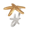 Adjustable 304 Stainless Steel Cuff Rings for Women RJEW-B135-01GP-07-2