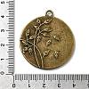 Tibetan Alloy Carved Leaf Pendant Cabochon Bezel Settings X-TIBEP-M018-86AB-NF-4