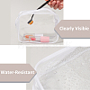 3Pcs Clear Plastic Cosmetic Zipper Bags ABAG-CP0001-10-6