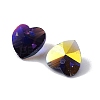 Electroplate Glass Charms GGLA-Z002-02D-2