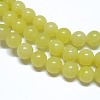 Natural Lemon Jade Beads Strands G-H1631-4MM-2