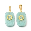 Natural Amazonite Pendants G-T151-02D-1