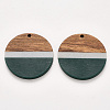 Resin & Walnut Wood Pendants RESI-S384-009A-A03-1