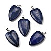 Dyed Natural Lapis Lazuli Pendants G-F820-04P-10-1
