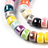Handmade Porcelain Bead Strands X-PORC-N007-22-3