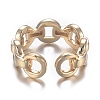 Brass Cuff Rings RJEW-F109-03-4