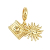 Brass Sun Camera European Dangle Charms KK-I352-32G-1