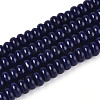Opaque Spray Painted Glass Beads GLAA-ZX008-6mm-18P-1