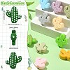 30Pcs 15 Colors Food Grade Eco-Friendly Silicone Focal Beads SIL-CJ0001-09-2