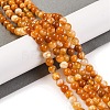 Natural Striped Agate/Banded Agate Beads Strands LS-G-H037-A02-01-1