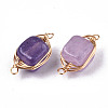 Natural Agate Links Connectors G-T131-99F-2