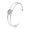 Non-Tarnish 304 Stainless Steel Bracelets Setting Making BJEW-B090-03A-P-1