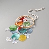 Dyed Natural Shell Slices Wind Chimes HJEW-WH20010-13D-2