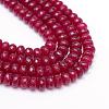 Natural White Jade Bead Strands G-R343-2x4-07-1