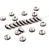 Brass Grade A Rhinestone Spacer Beads RSB036NF-16-1
