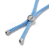 Twisted Nylon Cord Silder Bracelets DIY-B066-03P-14-2