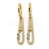 Real 18K Gold Plated Brass Dangle Leverback Earrings EJEW-A033-17G-03-1