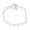 304 Stainless Steel Link Chain Bracelets BJEW-P237-29P-1