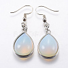 Opalite Dangle Earrings EJEW-P143-A08-1