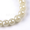 Electroplate Glass Beads Strands X-EGLA-Q062-6mm-E08-2