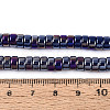AB Color Plated Opaque Glass Beads Strands LS-GLAA-T026-3x6mm-P09-4