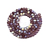 Transparent Glass Beads Strands EGLA-A044-T4mm-MB13-3