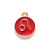 Alloy Enamel Pendants X-ENAM-S124-01A-07G-2