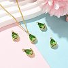 Transparent Glass Pendants GLAA-FZ0001-02G-5