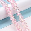 Transparent Glass Beads Strands LAMP-H061-01D-04-2