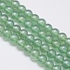 Electroplate Crystal Glass Round Beads Strands X-EGLA-F037-10mm-A05-2