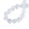 Transparent Faceted Glass Beads Strands GLAA-TAC0010-01A-01-4