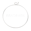 1.5MM 201 Stainless Steel Wire Choker Necklace NJEW-Z098-02P-1