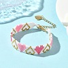 Glass Seed Beaded Bracelets for Women BJEW-MZ00213-1