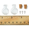6Pcs Clear Mini High Borosilicate Glass Bottle Bead Containers AJEW-FS0001-09A-5