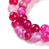 Natural Striped Agate/Banded Agate Beads Strands G-Z060-A01-B06-4