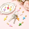 40Pcs 8 Colors Acrylic Pendant Decorations HJEW-YW00529-5