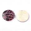 Printed Wooden Pendants WOOD-S045-033A-2