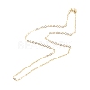 Brass Cable Chains Necklace for Women NJEW-P265-04G-2