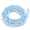Opaque Baking Painted Glass Beads Strands EGLA-N006-008-A05-2