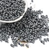 Rubberized Style Glass Seed Beads SEED-Z003-01C-1