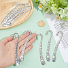 12Pcs Tibetan Style Alloy Bookmark Findings with Holes AJEW-SC0004-43-3